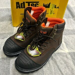 Adtec 6” Crazy Horse Steel Toe Dark Brown Size 8